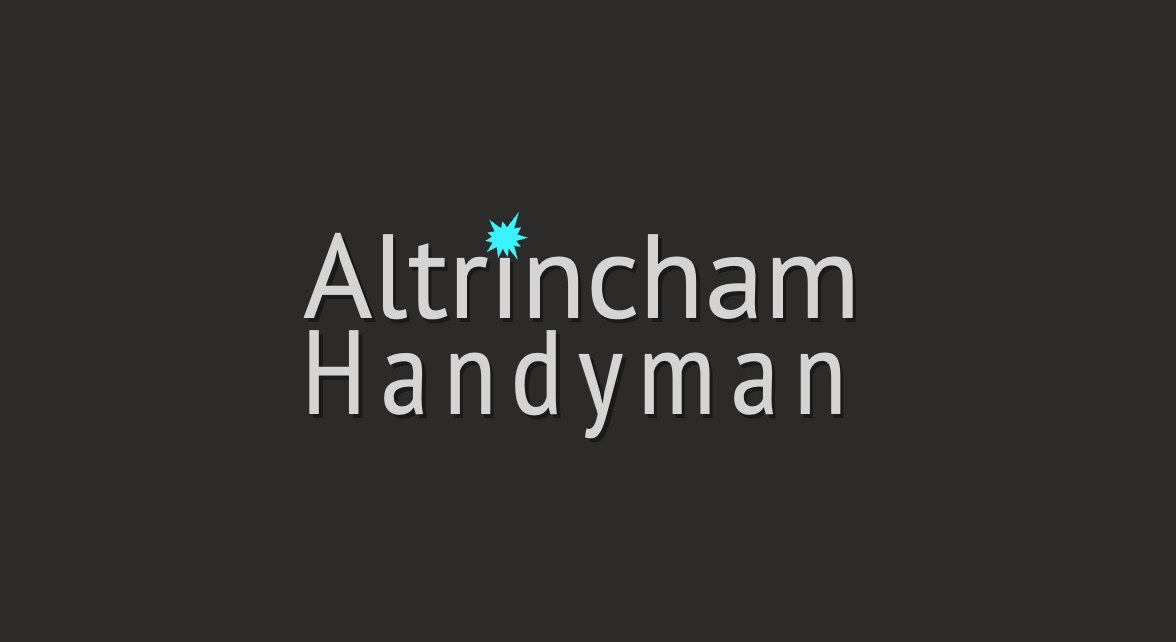 Altrincham Handyman's brand board, the only photograph on their Google Business Profile